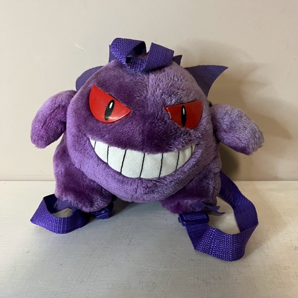 Nintendo Bags Vintage Pokemon Gengar Plush Backpack Bag Pyramid